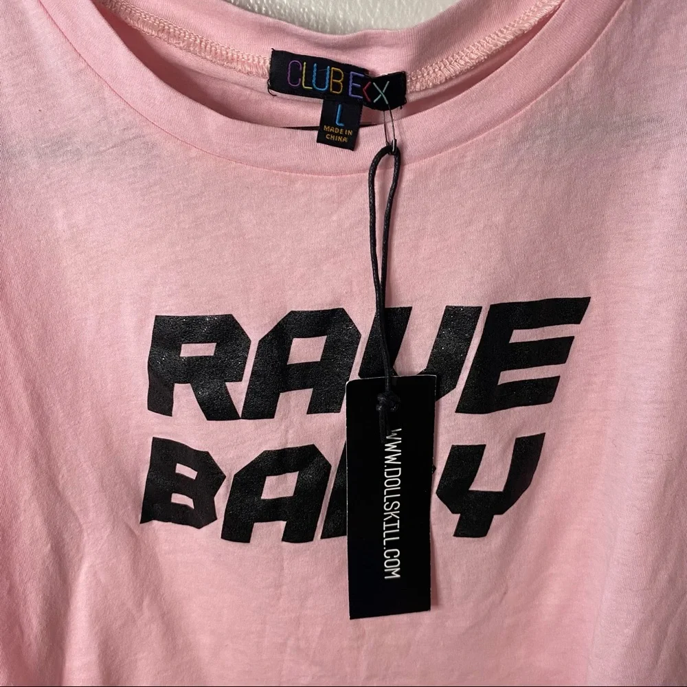 Dolls Kill Rave Baby Tee - Picture 4 of 4